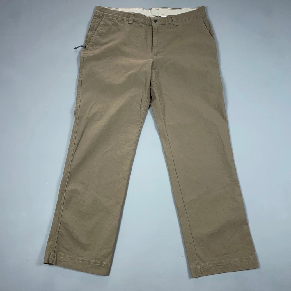 Columbia Mens Khaki Tan Utility Straight Leg Stretch Work Pants 38x32